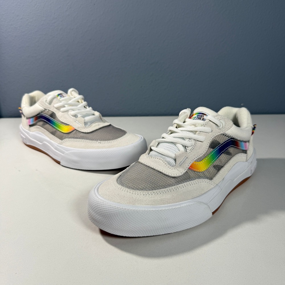 Vans Wayvee 2gether As Ourselves‎ White Rainbow Skate Shoes VN0A5JIAE4E Mens 8.0